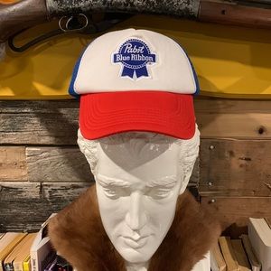 Pabst blue ribbon trucker hat